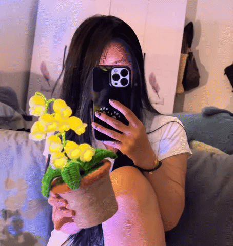 Mini Crochet Flower Light